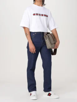 Borsa Ophidia Gucci in tessuto GG Supreme e pelle a grana