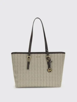 Borsa Quinn Michael Kors in tessuto con monogram MK jacquard