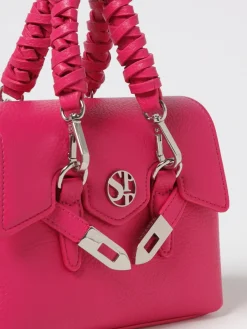 Borsa Quiny Secret Pon-Pon in pelle sintetica