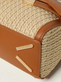 Borsa Quira Raffia XSmall Secret Pon-Pon in rafia