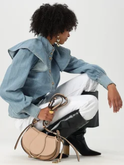 Borsa Ride Chloè in pelle a grana