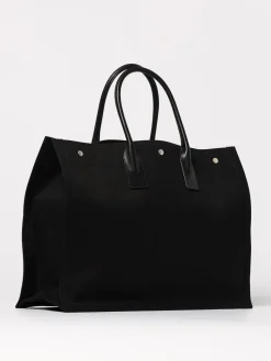 Borsa Rive Gauche Saint Laurent in lino e cotone