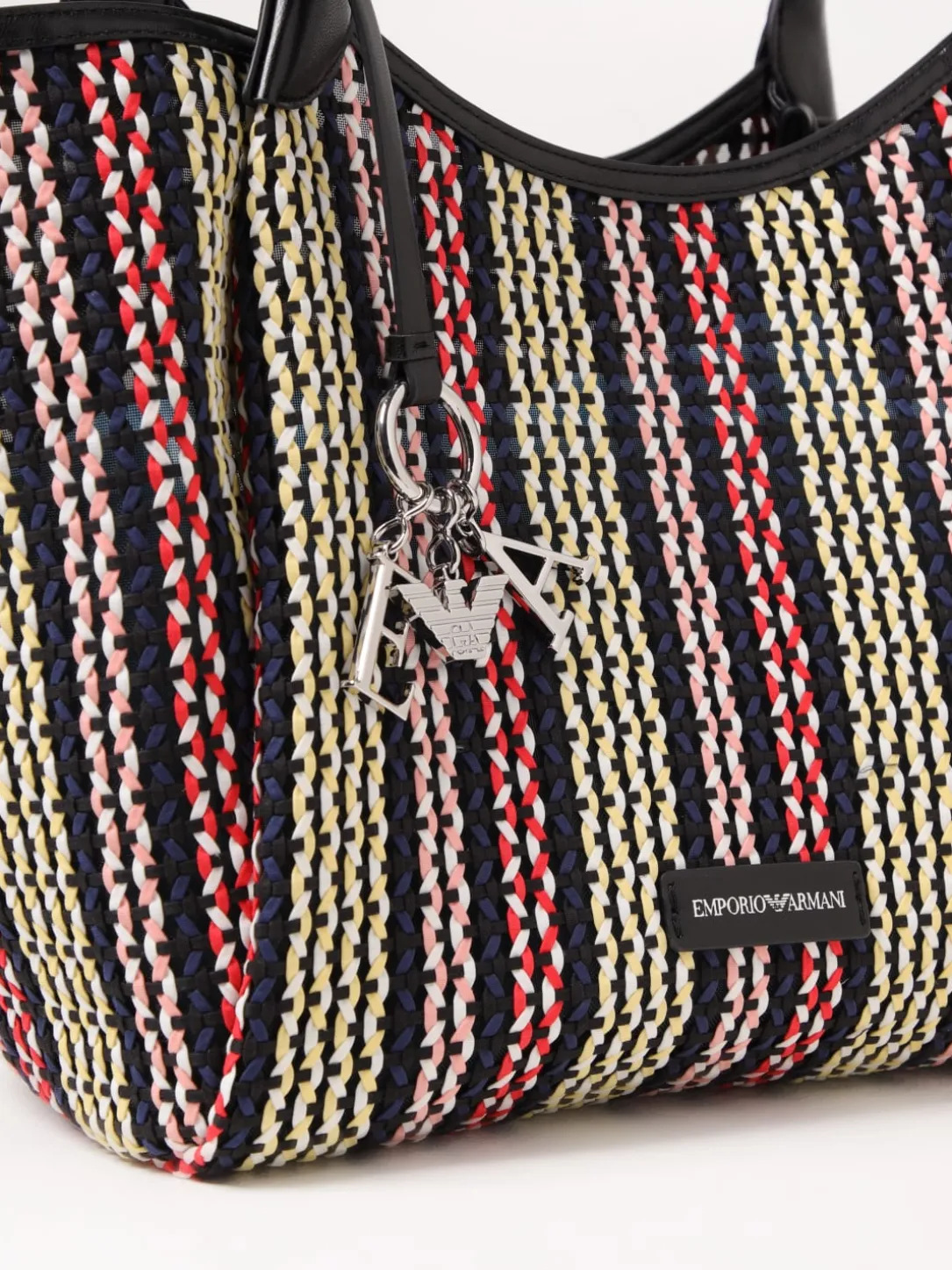 Borsa shopper Stuoia L Emporio Armani