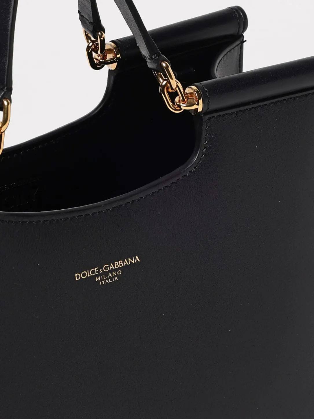Borsa Shopping Sicily Small Dolce & Gabbana in pelle