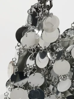Borsa Squinned Rabanne in nylon con paillettes