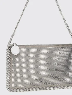 Borsa Stella McCartney in camoscio sintetico con strass all over