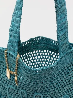 Borsa Summer Banana Chloè in rafia crochet
