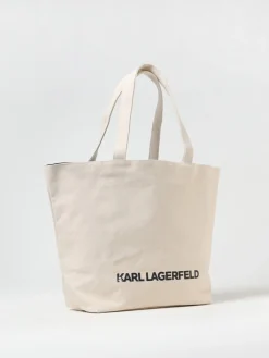 Borsa Sunglasses Karl Lagerfeld reversibile in canvas di cotone riciclato