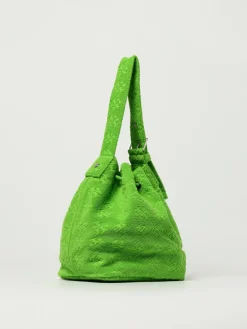 Borsa T Monogram Oversize Tory Burch in spugna di cotone