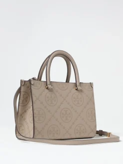 Borsa T Monogram Tory Burch in pelle goffrata
