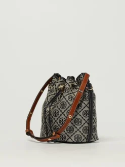 Borsa T Monogram Tory Burch in canvas jacquard