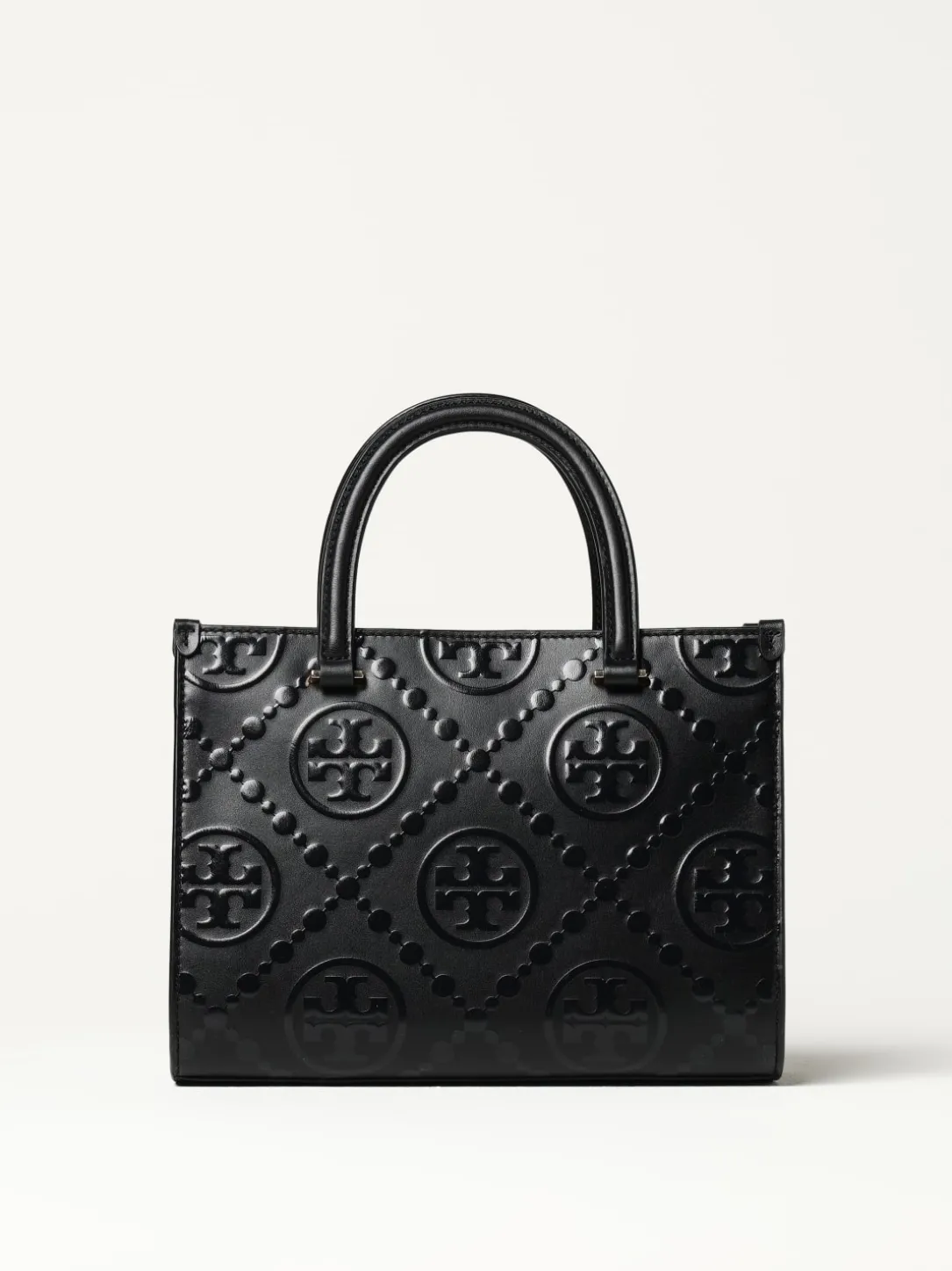 Borsa T Monogram Tory Burch in pelle goffrata
