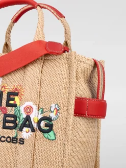 Borsa The Daisy Tote Bag Marc Jacobs in rafia con ricamo floreale