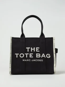 Borsa The Large Tote Bag Marc Jacobs in canvas con logo jacquard