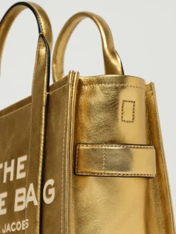 Borsa The Metallic Small Tote Bag Marc Jacobs in pelle laminata