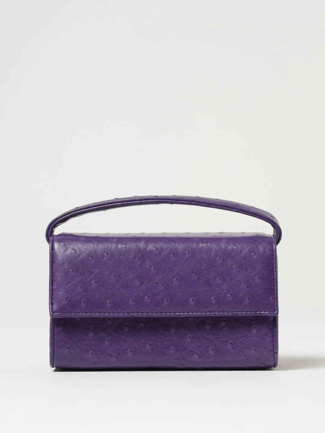 Borsa The Plum Baby OG Mabash in pelle vegana stampa struzzo