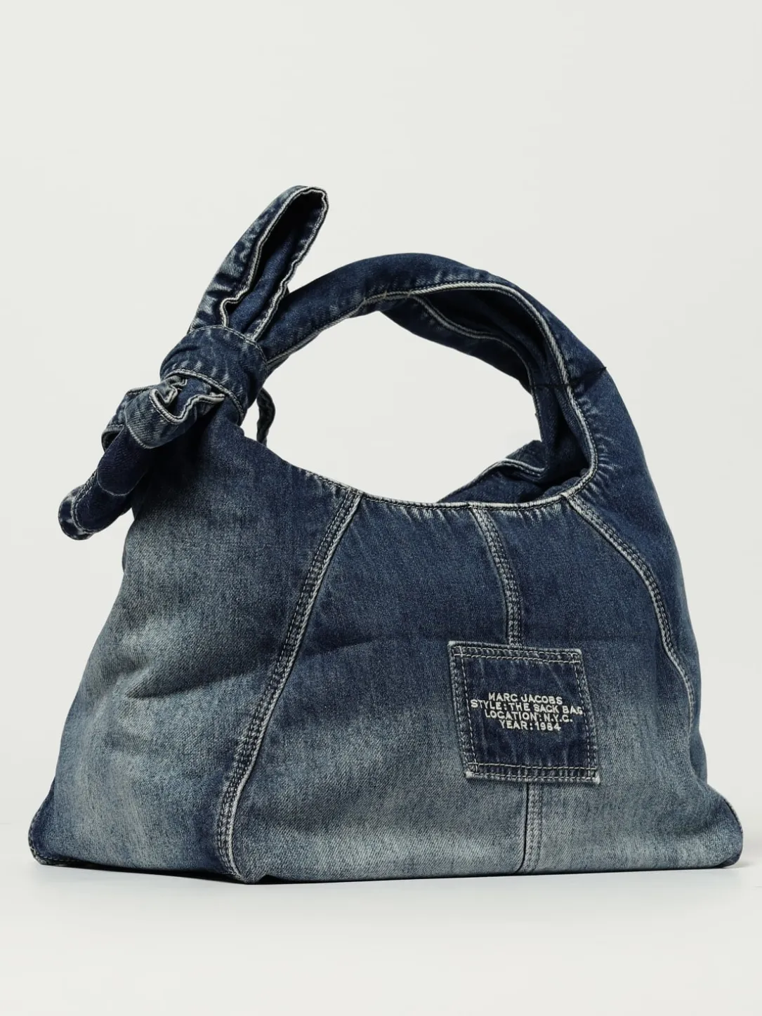 Borsa The Sack Bag Marc Jacobs in denim