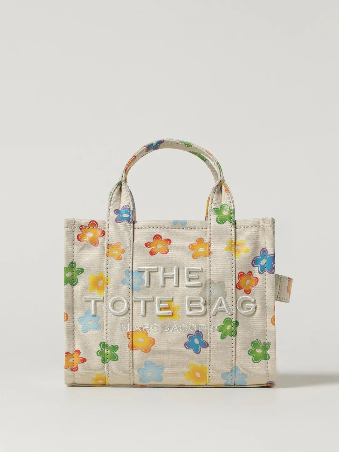 Borsa The Tote Bag in cotone floreale Marc Jacobs