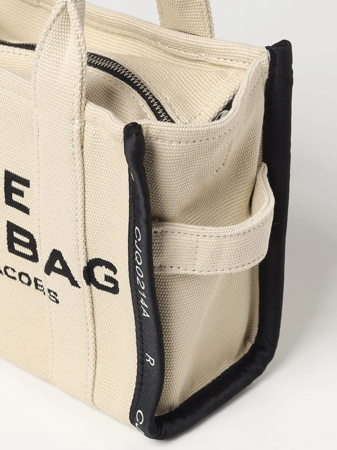 Borsa The Tote Bag Marc Jacobs in canvas con logo ricamato