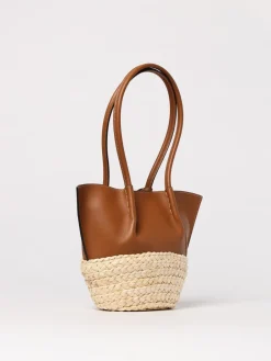 Borsa Tod's in pelle e rafia intrecciata