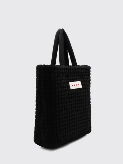 Borsa Tote con logo Marni in misto cotone