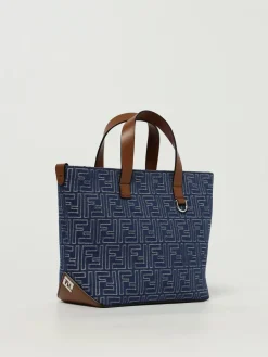 Borsa Tote FF Fendi in denim