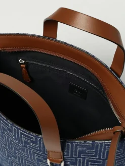 Borsa Tote FF Fendi in denim