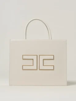 Borsa Tote grande con logo Elisabetta Franchi