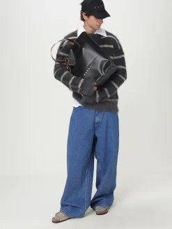 Borsa Tote Tribeca in pelle sintetica con logo Marni