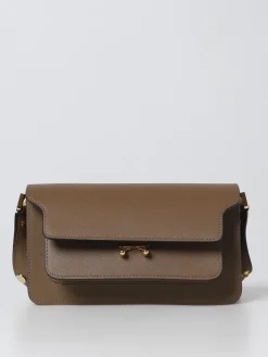 Borsa Trunk Marni in pelle saffiano