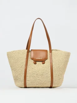 Borsa Trunkaroo Beach Tote Marni in rafia e pelle