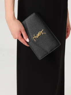 Borsa Uptown Saint Laurent in pelle grain de poudre