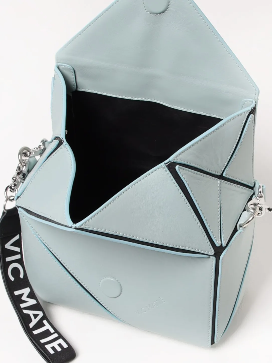 Borsa Vic Matiè in pelle con intagli origami