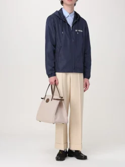 Borsa VLogo Signature Valentino Garavani in canvas di cotone e pelle