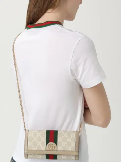 Borsa wallet Ophidia Gucci in tessuto GG Supreme e pelle