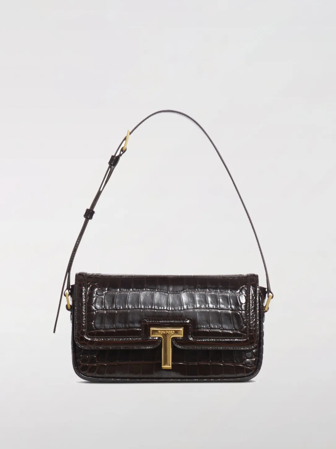 Borsa Wallis E/W Tom Ford in pelle stampa cocco