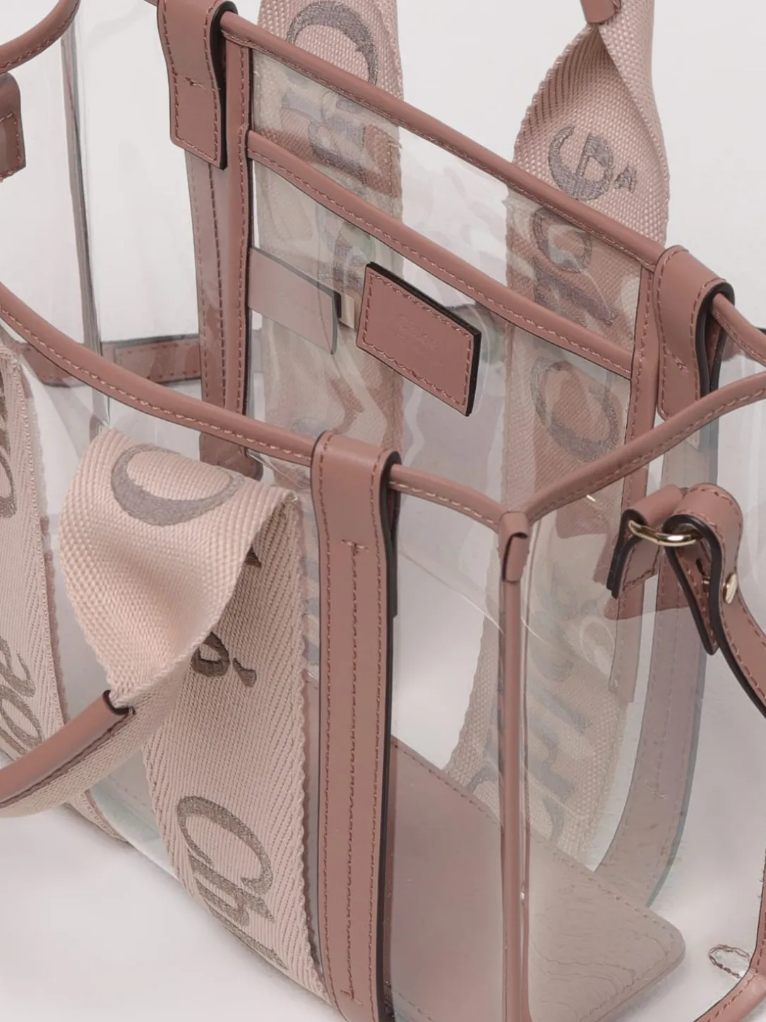 Borsa Woody Chloè in pvc e pelle