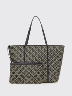 Borse a spalla in cotone con logo Tory Burch