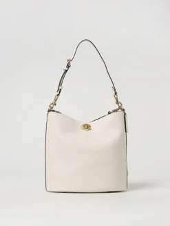 Borse a spalla in pelle di vitello Coach