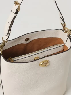 Borse a spalla in pelle di vitello Coach