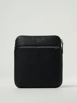 Borsello in pelle sintetica saffiano Emporio Armani