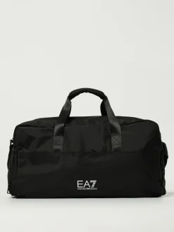 Borsone da sport in poliestere con logo EA7