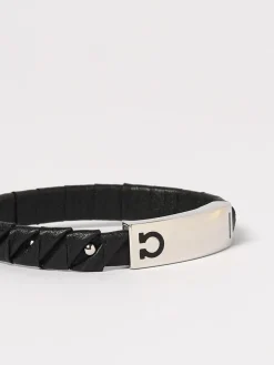 Bracciale in pelle di vitello intrecciata Ferragamo