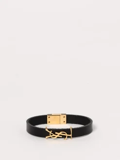 Bracciale Opyum Saint Laurent in pelle ed ottone