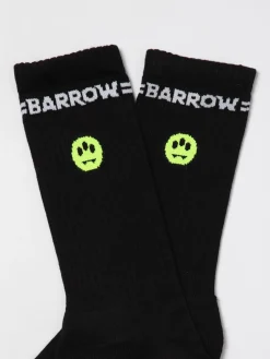 Calze Barrow in cotone stretch con logo jacquard