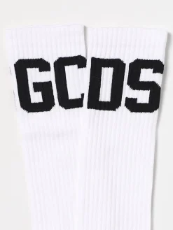 Calze GCDS in cotone stretch con logo jacquard