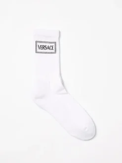 Calze in cotone con logo Versace