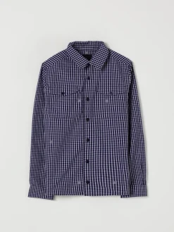 Camicia a quadretti con logo Givenchy