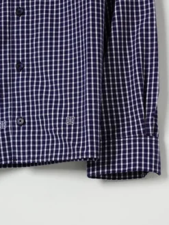 Camicia a quadretti con logo Givenchy