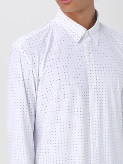 Camicia Boss in popeline di cotone a pois